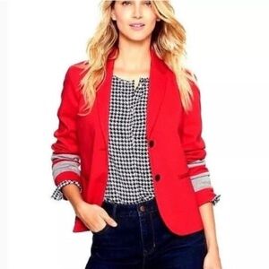 The Academy Blazer Gap Red Women 6 Preppy Office Country Club Career Proffession